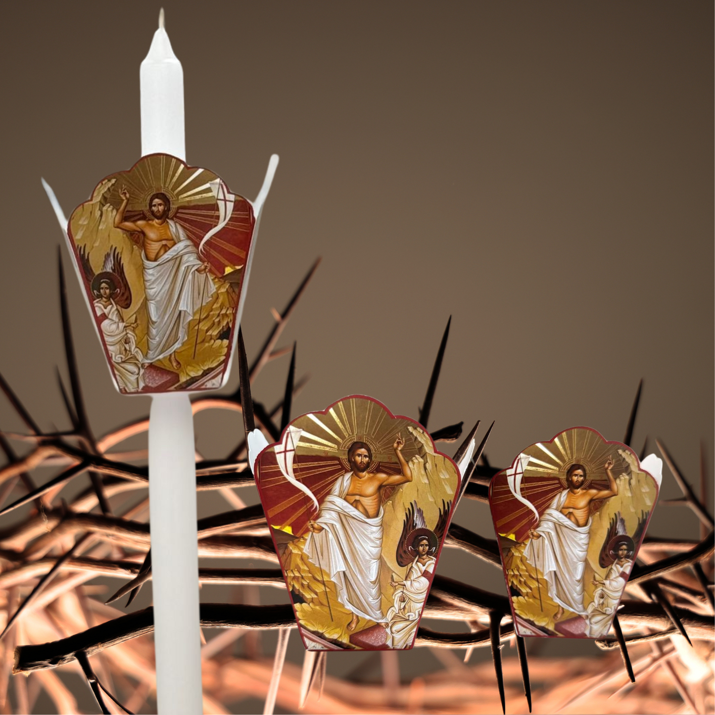 CANDLE DRIP HOLDER FOR EASTER LAMBADES