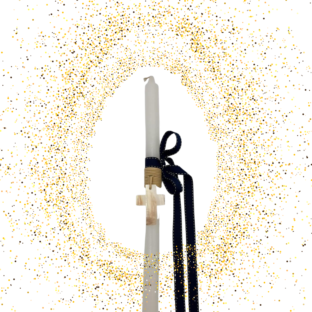 EASTER LAMBADA WITH MOTHER OF PEARL CROSS